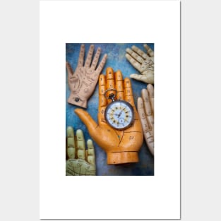 Rascette Hand Holding Pocket Watch Posters and Art